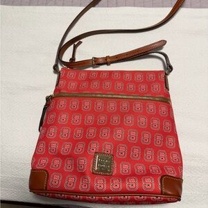 Dooney & Bourke Red Patterned Crossbody Bag